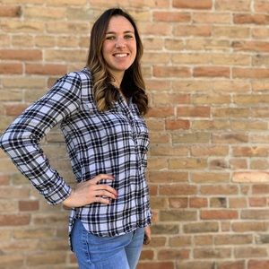 Madewell black flannel